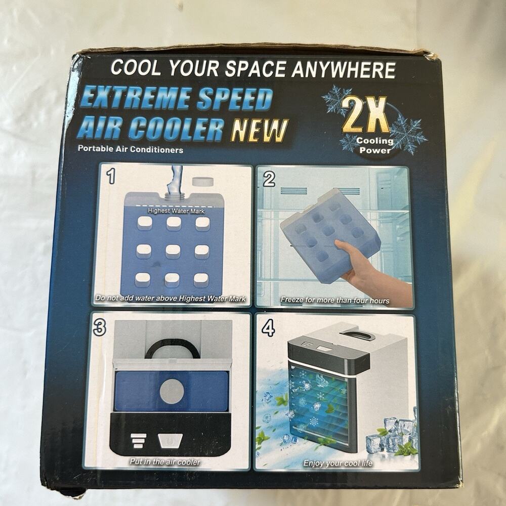 Extreme Speed Air Cooler with 3 Speed Control and Quick-Freeze Blocks - Picture 2 of 3